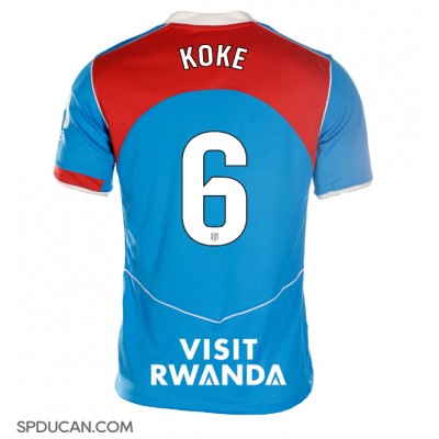 Zenski Nogometni Dres Atletico Madrid Koke #6 Rezervni 2025-26 Kratak Rukav Zenski Nogometni Dres Atletico Madrid Koke #6 Rezervni 2025-26 Kratak Rukav